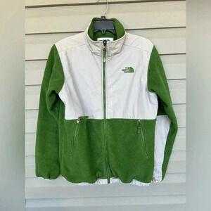 The North Face Youth’s Denali Jacket Green Gray Sz XL (18-20)